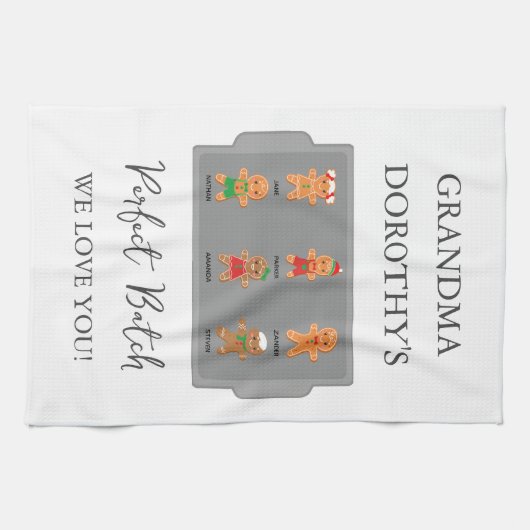 Oma Grootkinderen We houden van je Theedoek (Horizontaal)