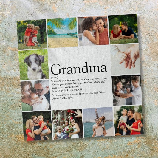 Oma, Grootmoeder Definitie 12 Fotosamenstelling Legpuzzel