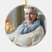 Oma Grootmoeder Oma Definitie Foto Keramisch Ornament (Voorkant)