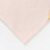 Oma Grootmoeder Quote Waterverf Roze Bloemen Fleece Deken (Hoek)