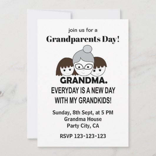 Oma Grootmoeder Schattige Oma Kaart (Voorkant)