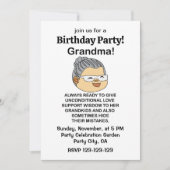 Oma Grootmoeder Verjaardagsfeest Kaart (Voorkant)