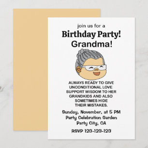 Oma Grootmoeder Verjaardagsfeest Kaart
