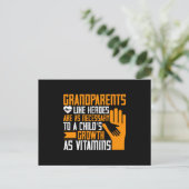 Oma - Grootouders als helden Briefkaart (Staand voorkant)