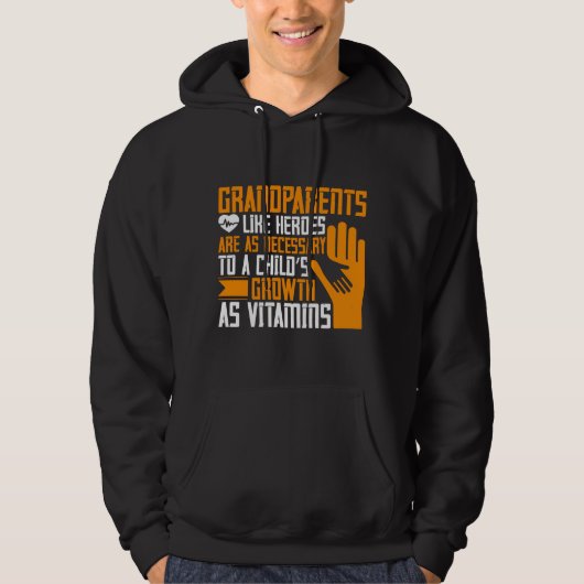 Oma - grootouders zoals Heroes Hoodie (Voorkant)