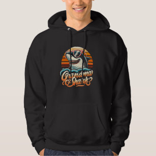Oma Haai Grappige Haai Overeenkomstige Familie voo Hoodie