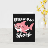 Oma Haai Moederdag Oma Grappig Oma Kaart (Gele Bloem)
