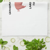 Oma had gelijk - Lard is goed voor je Theedoek (Gevouwen)