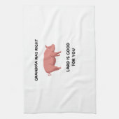 Oma had gelijk - Lard is goed voor je Theedoek (Verticaal)