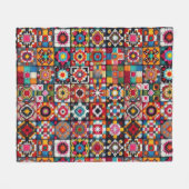 Oma-hakenpatroon voor dekensprint fleece deken (Voorkant (Horizontaal))