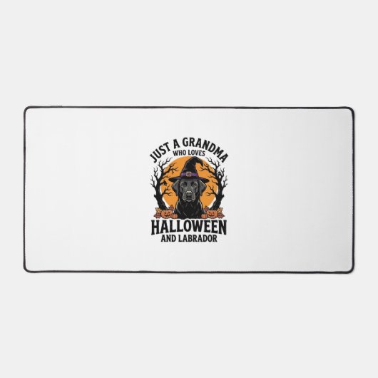 Oma Halloween Labrador Grappig Vintage_1 Bureaumat (Voorkant)