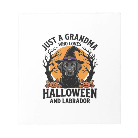 Oma Halloween Labrador Grappig Vintage_1 Notitieblok (Voorkant)