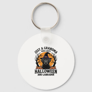 Oma Halloween Labrador Grappig Vintage_1 Sleutelhanger