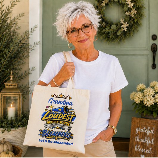 Oma Hardste in de Stands Voetbal  Tote Bag