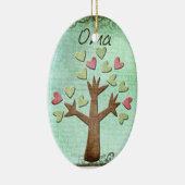 oma hart boom keramisch ornament (Rechts)