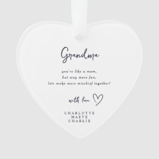 Oma Hart Citaat Aandenken Ornament Cadeau