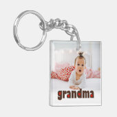 Oma Hearts Custom Photo Sleutelhanger (Voorkant Links)