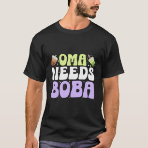 Oma heeft Boba Boba Lovers Bubble Tea Kostuum Thee T-shirt