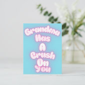 Oma heeft een oogje op je briefkaart (Staand voorkant)