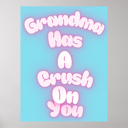Oma heeft een oogje op je poster (Voorkant)