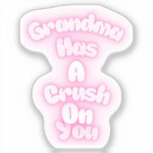 Oma heeft een oogje op je sticker (Voorkant)