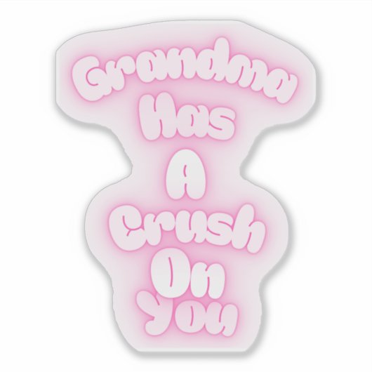 Oma heeft een oogje op je sticker (Voorkant)