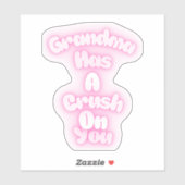 Oma heeft een oogje op je sticker (Vel)