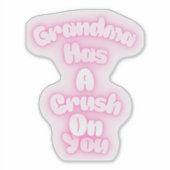 Oma heeft een oogje op je sticker (Voorkant)