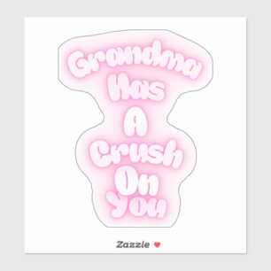 Oma heeft een oogje op je sticker