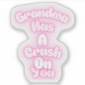 Oma heeft een oogje op je sticker (Voorkant)