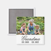 Oma heeft foto-aandenken opgericht magneet (Voorkant / Achterkant)