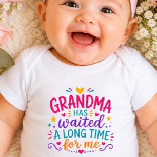 Oma Heeft Gewacht Kleurrijke Baby Body Romper