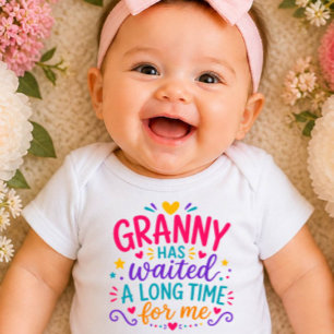 Oma Heeft Gewacht Kleurrijke Baby Bodysuit