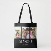 Oma heeft het moderne schrift 3 foto ingesteld tote bag (Voorkant)