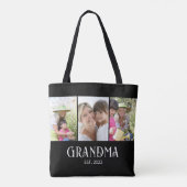 Oma heeft het moderne schrift 3 foto ingesteld tote bag (Achterkant)
