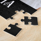 Oma heeft het moderne schrift 3 foto opgericht legpuzzel (Zijkant)
