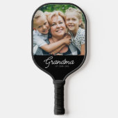 Oma heeft het moderne schrift foto ingesteld pickleball paddle (Voorkant)