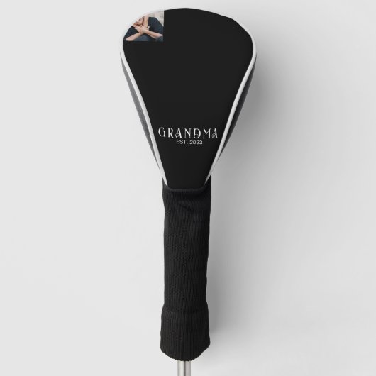 Oma Heeft Leuk Modern Foto Opgericht Golfheadcover (Voorkant)