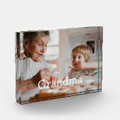 Oma Heeft Modern Fotocadeau Opgericht Fotoblokken (Links)