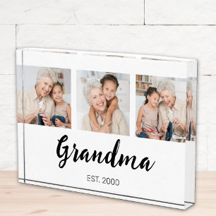 Oma heeft Modern Schrift 3 Foto ingesteld