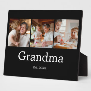 Oma heeft Modern Schrift 3 Foto ingesteld Fotoplaat