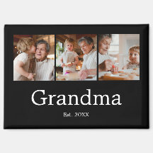 Oma heeft Modern Schrift 3 Foto ingesteld