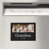 Oma heeft Modern Schrift 3 Foto ingesteld Magneet (Insitu (Vaatwasser))