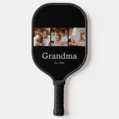 Oma heeft Modern Schrift 3 Foto opgericht Pickleball Paddle (Achterkant)