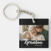 Oma Heeft Modern Schrift Foto Gesticht Sleutelhanger (Voorkant)