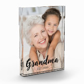 Oma heeft modern schrift foto ingesteld (Links)