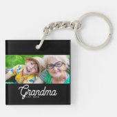 Oma heeft modern schrift foto sleutelhanger opgeri (Achterkant)