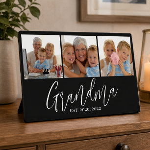 Oma heeft modern schrift modern 3 foto ingesteld fotoplaat