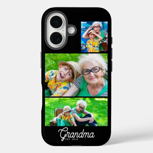 Oma heeft modern schrift zwart 3 foto Case-Mate iPhone case (Achterkant)