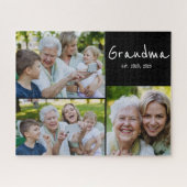 Oma heeft modern schrift zwart 3 foto legpuzzel (Horizontaal)